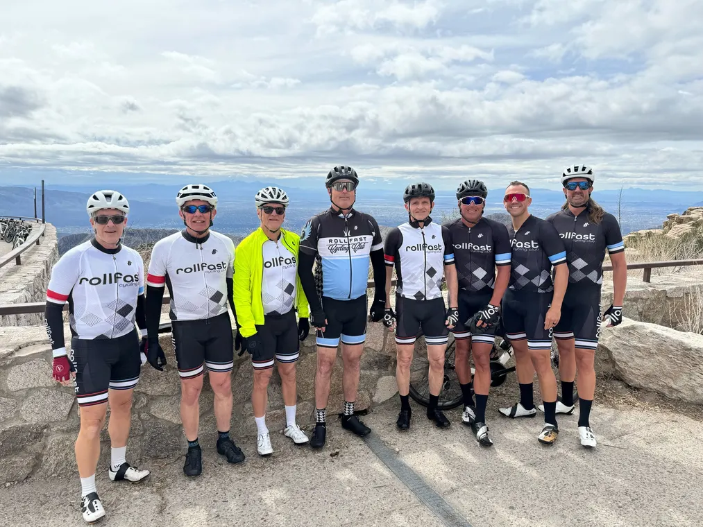The Rollfast group at a Tucson overlook